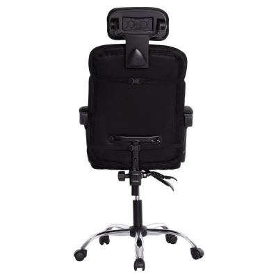 ОФИС СТОЛ CRONER HM1196.01 ЧЕРНА МРЕЖА-ЧЕРНА МЕТАЛНА ОСНОВА-НАЙЛОНОВА РАМКА 58x50x120Hcm.