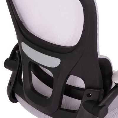 OFFICE CHAIR BASTON HM18236.02 GREY MESH FABRIC & BLACK PP FRAME 64x60x127Hcm.