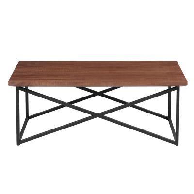 ХОЛНА МАСА HM9469.02 MDF С ФУРНИР ОРЕХ ПЛОТ-ЧЕРНА МЕТАЛНА ОСНОВА 120x60x45,5Hcm.