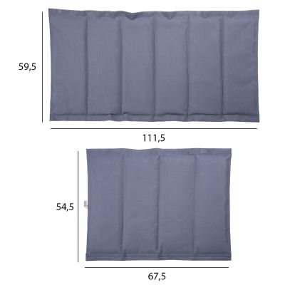 REPLACEMENT TEXTILENE FABRIC HM6064.30 FOR AIGAIO SUNBEDS IN GREY COLOR