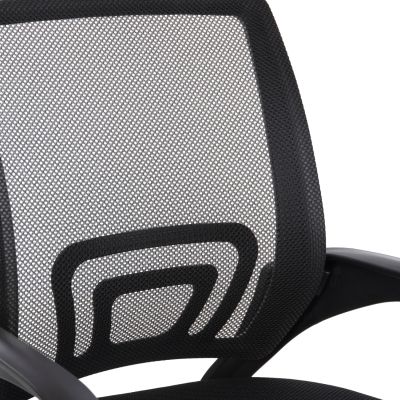 OFFICE CHAIR BRISTONE HM1058.31 CHROMED LEG-BLACK MESH 56x53x93Hcm.