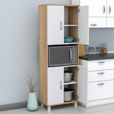 КУХНЕНСКИ ШКАФ RAD HM18196.03 МЕЛАМИН В СОНАМА-БЯЛО 56x32x165Hcm.