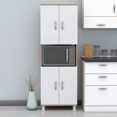 КУХНЕНСКИ ШКАФ RAD HM18196.03 МЕЛАМИН В СОНАМА-БЯЛО 56x32x165Hcm.