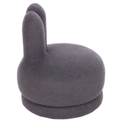 ТАБУРЕТКА С ВЪРТЯЩА СЕ ОБЛЕГАЛКА FRIVO HM9774.01 СИВ ПЛАТ ТЕДИ 51x51x61Hсм.