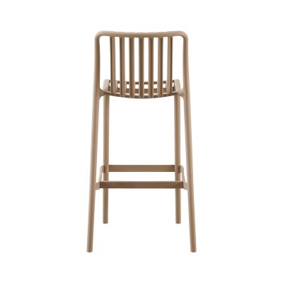 BAR STOOL POLYPROPYLENE CONVEE HM6098.04 CAPPUCCINO 38,5x49,5x102Hcm.