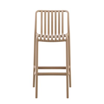 BAR STOOL POLYPROPYLENE CONVEE HM6098.04 CAPPUCCINO 38,5x49,5x102Hcm.