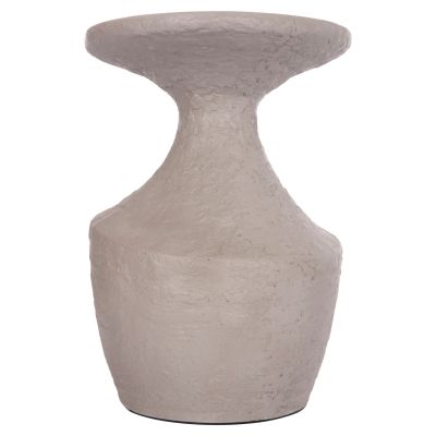 SIDE TABLE REBON HM18156.03L FIBER CEMENT IN GREY COLOR--Φ40x56.5Hcm