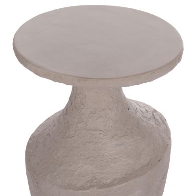 SIDE TABLE REBON HM18156.03L FIBER CEMENT IN GREY COLOR--Φ40x56.5Hcm
