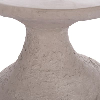 SIDE TABLE REBON HM18156.03L FIBER CEMENT IN GREY COLOR--Φ40x56.5Hcm