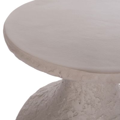 SIDE TABLE REBON HM18156.03L FIBER CEMENT IN GREY COLOR--Φ40x56.5Hcm