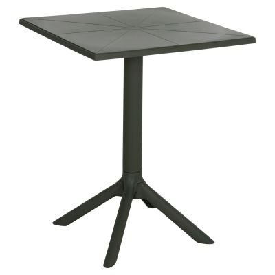 КВАДРАТНА ПОЛИПРОПИЛЕНОВА МАСА TERRIN HM6125.15 ТЪМНА МАСЛИНА 60,5x60,5x76,5Hcm.