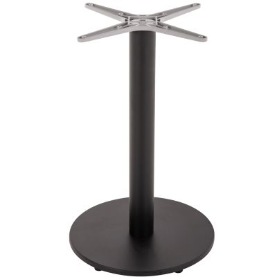 TABLE BASE ALUMINUM HM476.01 ROUND IN MATTE BLACK 48x48cm CROSS Φ45Χ72Hcm.