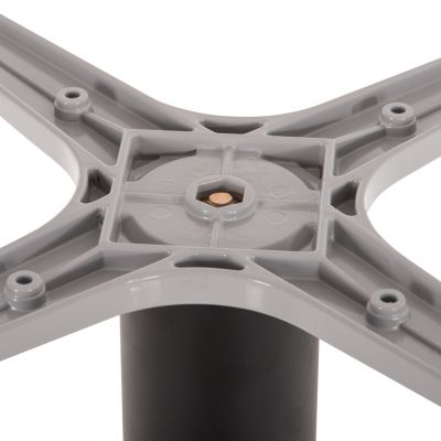 TABLE BASE ALUMINUM HM476.01 ROUND IN MATTE BLACK 48x48cm CROSS Φ45Χ72Hcm.