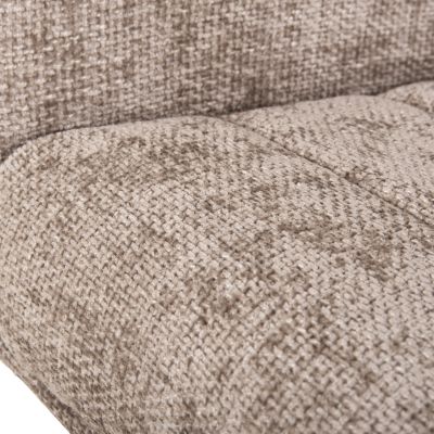 ТРАПЕЗНО КРЕСЛО GAZER HM9845.04 БЕЖОВ ДАМАС-КАУЧУКОВО ДЪРВО КРАКА 66x63x91Hсм.