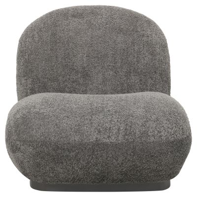 ARMCHAIR BEANY HM9591.01 GREY BOUCLE FABRIC 85x82x77Hcm.