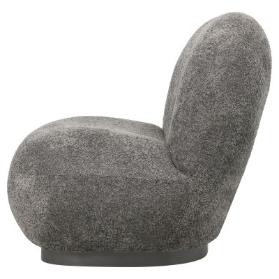 ARMCHAIR BEANY HM9591.01 GREY BOUCLE FABRIC 85x82x77Hcm.