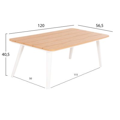 OUTDOOR CORNER LOUNGE SET MAERLY HM6140.01 WHITE ALUMINUM-ANTHRACITE CUSHIONS-BEIGE SYNTHETIC ROPE