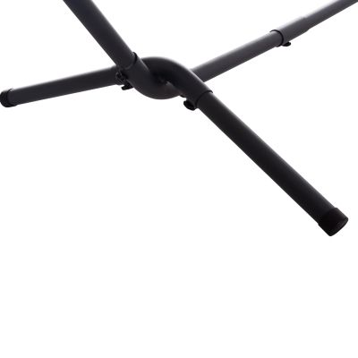 HAMMOCK CRAVE HM6304.03 ANTHRACITE METAL FRAME-BLUE FABRIC WITH WHITE STRIPES 265x93x105Hcm.