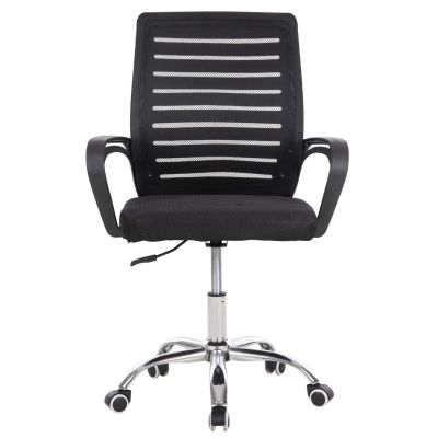 OFFICE CHAIR TRAIL HM1192 BLACK MESH-CHROMED METAL LEG 64x55x98,5Hcm.