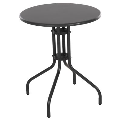 OUTDOOR ROUND TABLE LINO HM5973.01 METALLIC IN GREY Φ60x70Hcm.