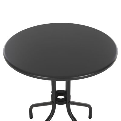 OUTDOOR ROUND TABLE LINO HM5973.01 METALLIC IN GREY Φ60x70Hcm.