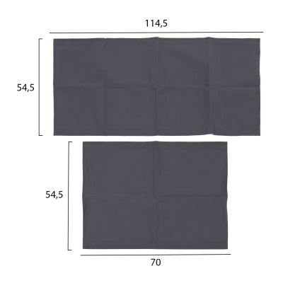 REPLACEMENT TEXTILENE FABRIC HM5887.30 FOR AIGAIO SUNBEDS IN GREY COLOR