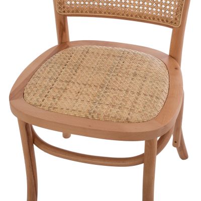 CHAIR SLOAN PROFESSIONAL BEECH WOOD PERFORATED BACKREST HM8915.21 NATURAL 45x48x88Hcm.