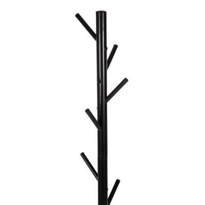 FLOOR STANDING HANGER HM9574.01 METALLIC IN BLACK COLOR-8 HANGING POSITIONS 48x48x173Hcm.