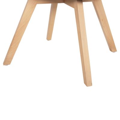 ТРАПЕЗНО КРЕСЛО REX HM9847.06 ТУХЛА ЧЕРВЕНО-СИВ ДАМАС-КРАКА ОТ БУК 53x60x93Hсм.