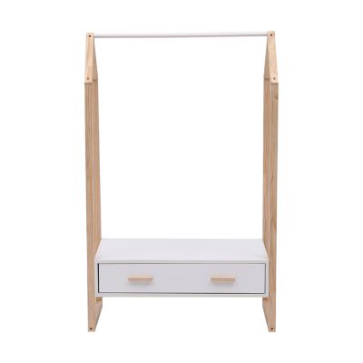KIDS' HANGER WITH DRAWER PEPE HM2492.03 MELAMINE-PINE WOOD 80x40x125Hcm.
