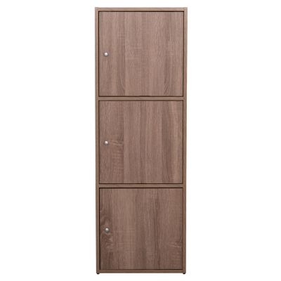 CABINET WITH 3 STORAGE SPACES SORIANO HM9939.11 SONAMA OAK MELAMINE 40x39x119Hcm.