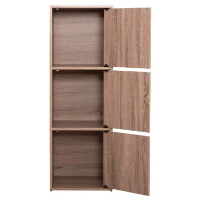 CABINET WITH 3 STORAGE SPACES SORIANO HM9939.11 SONAMA OAK MELAMINE 40x39x119Hcm.