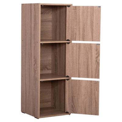 CABINET WITH 3 STORAGE SPACES SORIANO HM9939.11 SONAMA OAK MELAMINE 40x39x119Hcm.