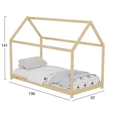 ДЕТСКО ЛЕГЛО PEPE HM677.01 t.MONTESSORI МАСИВНА БОРОВА ДЪРВИНА В НАТУРАЛ- 190x90см.