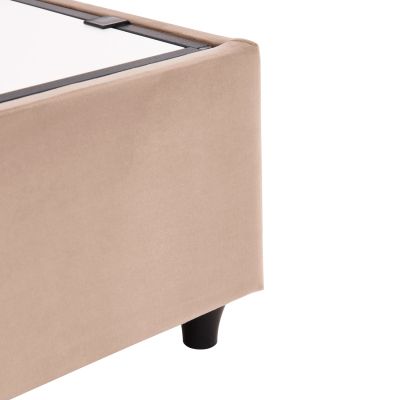 BED WITH STORAGE SPACE DREAMLET HM716 BEIGE VELVET -FOR MATTRESS 160x200cm.