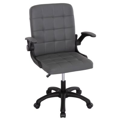 ОФИС СТОЛ PORTIMA HM1197.03 СИВА PVC-ЧЕРНА НАЙЛОНОВА РАМКА И ОСНОВА 69x53x98Hcm.