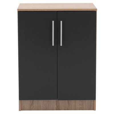 Shoe cabinet wooden HM2206.04 Sonama Grey 60x40,5x80 cm.