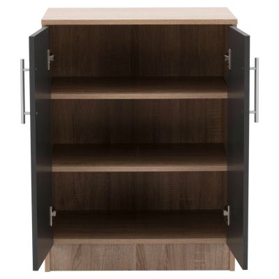 Shoe cabinet wooden HM2206.04 Sonama Grey 60x40,5x80 cm.