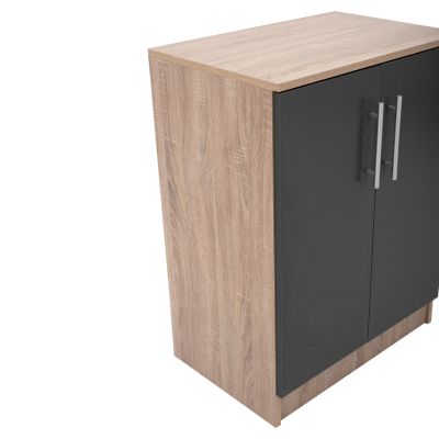 Shoe cabinet wooden HM2206.04 Sonama Grey 60x40,5x80 cm.