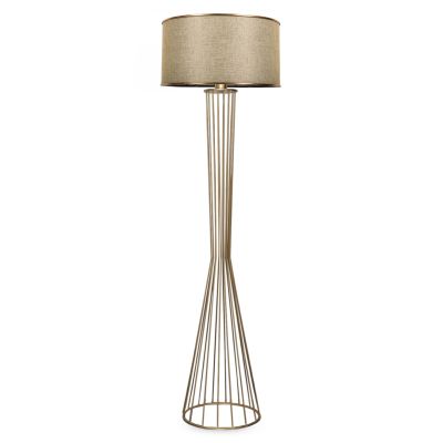 FLOOR STANDING LAMP HM7580.02 GOLDEN PILLAR, GOLDEN BROWN CAP