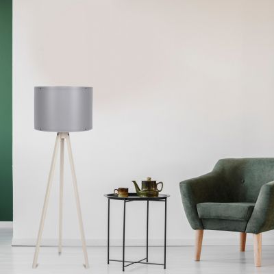 FLOOR LAMP IN ECRU AND GREY HM7272.16 Φ38x145cm