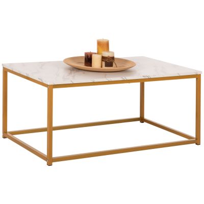 ХОЛНА МАСА SAFFRON HM8975.11 МЕЛАМИН БЯЛ МРАМОР ВИД-ЗЛАТНА ОСНОВА 95x55x43.5Hcm.
