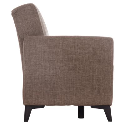 SOFA-BED 2-SEATER WITH STORAGE SPACE NIKKO HM3293.02 BROWN FABRIC 144x75x84Hcm.