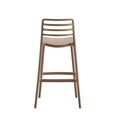 BAR STOOL POLYPROPYLENE SNOD HM6099.04 CAPPUCCINO 37,2x50x101,5Hcm.