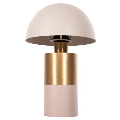 TABLE LAMP PUNE HM4245.10 METAL IN BEIGE-GOLD Φ20,5x32,5Hcm.