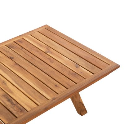 OUTDOOR LOUNGE SET 4PCS ROSSWELL HM6084.01 ACACIA WOOD-ROUND ROPE & CUSHIONS IN ANTHRACITE