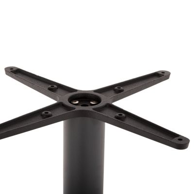 BASE FOR BAR TABLE HM439.20 MATTE GREY METAL WITH HEIGHT ADJUSTERS 46Χ46Χ108Hcm.