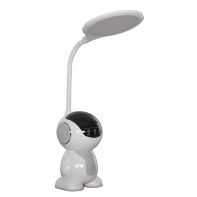 KIDS DESK LAMP LED BADOO ROBOT FIGURE HM4453.01 WHITE-GREY ABS