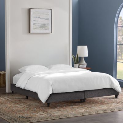SUBSTRATE KING-SIZE BED SIGGY HM21218--GREY FABRIC--FOR MATTRESS 180x200cm.