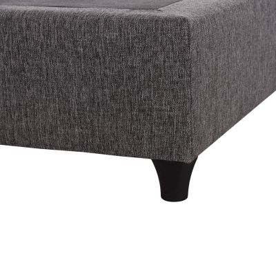 SUBSTRATE KING-SIZE BED SIGGY HM21218--GREY FABRIC--FOR MATTRESS 180x200cm.